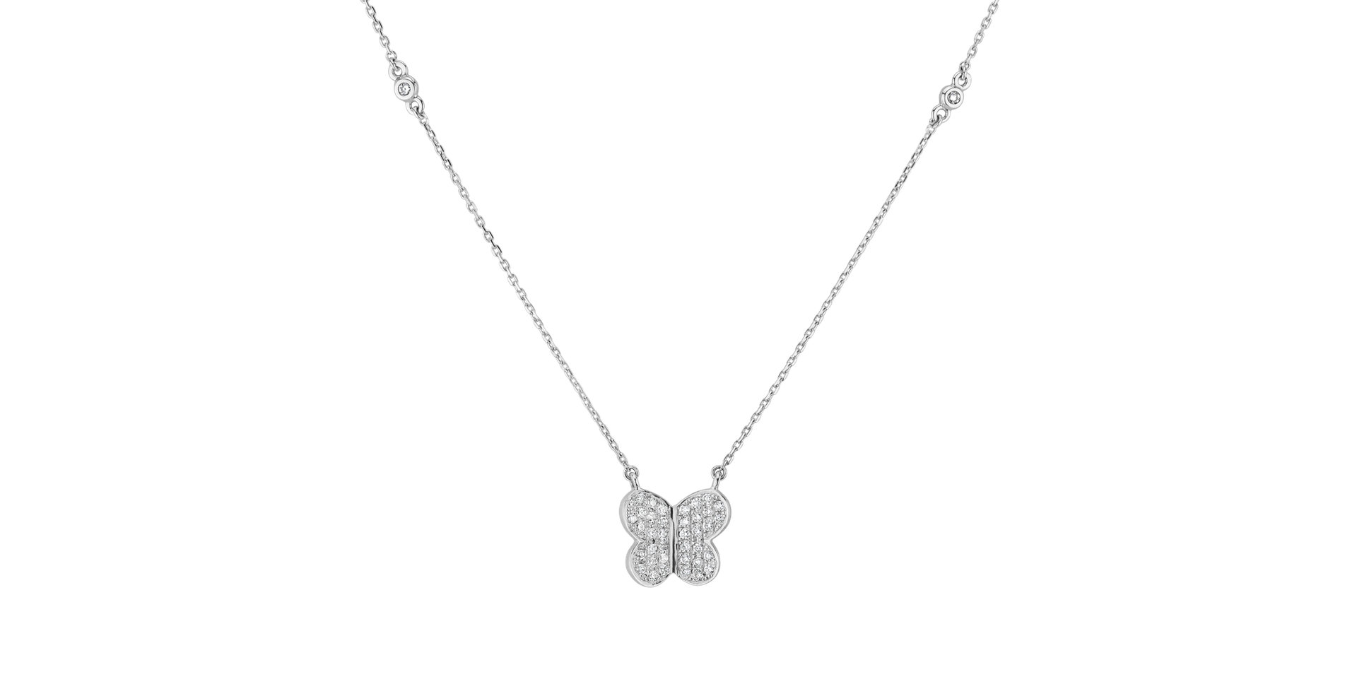 Diamond necklace Butterfly Whisper
