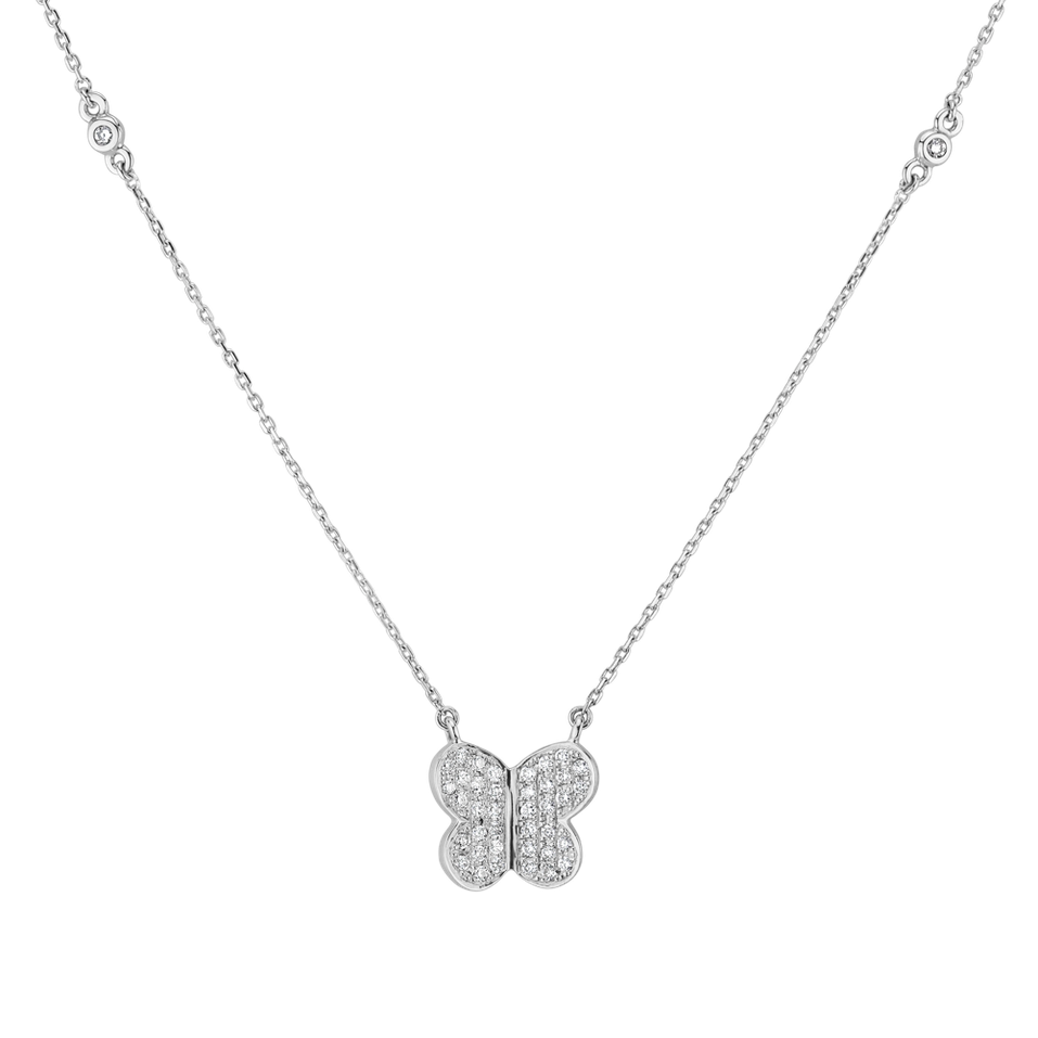 Diamond necklace Butterfly Whisper