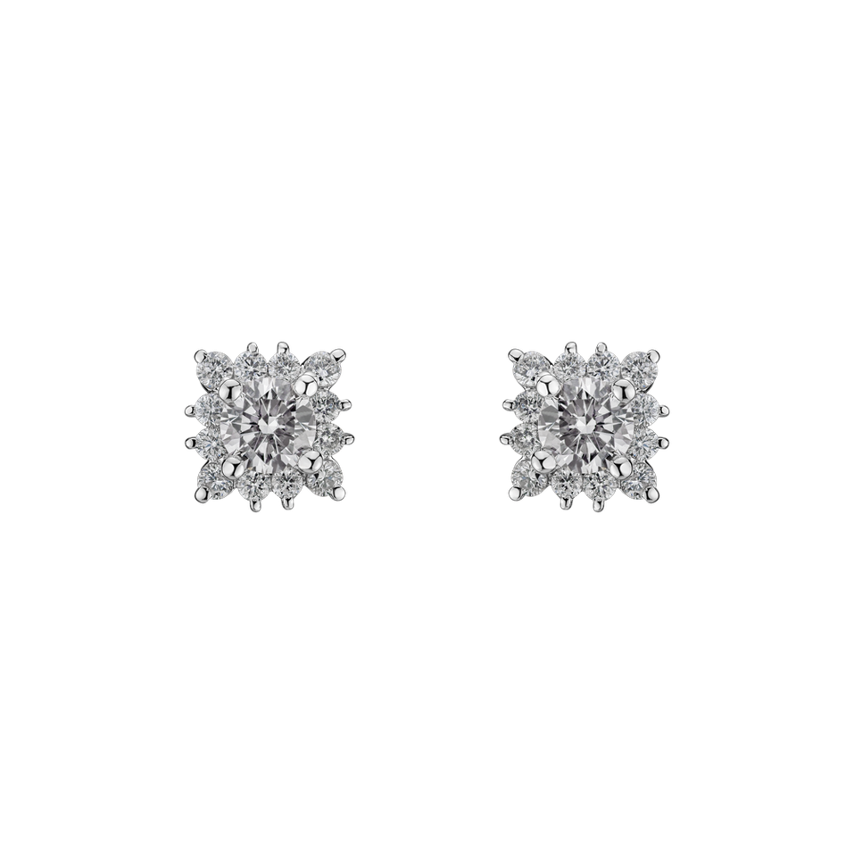 Diamond earrings Snow Blossom