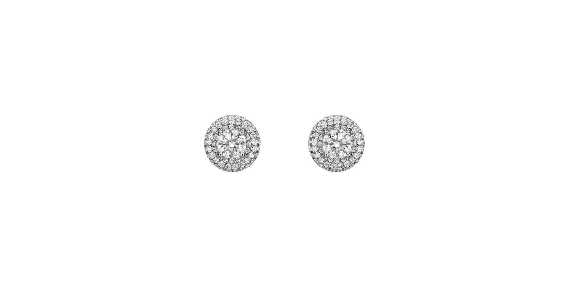 Diamond earrings Luxurious Sun