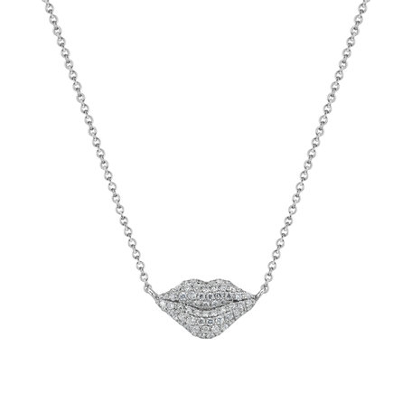 Diamond necklace Monumental Kiss