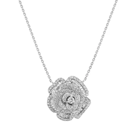 Diamond necklace Argento
