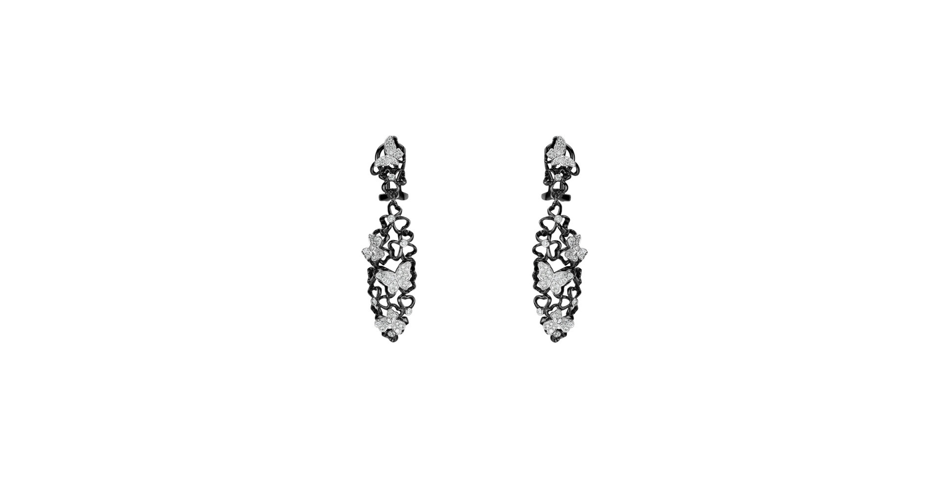 Diamond earrings Butterfly Constellation