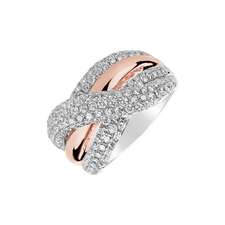 Diamond ring Pink Academia