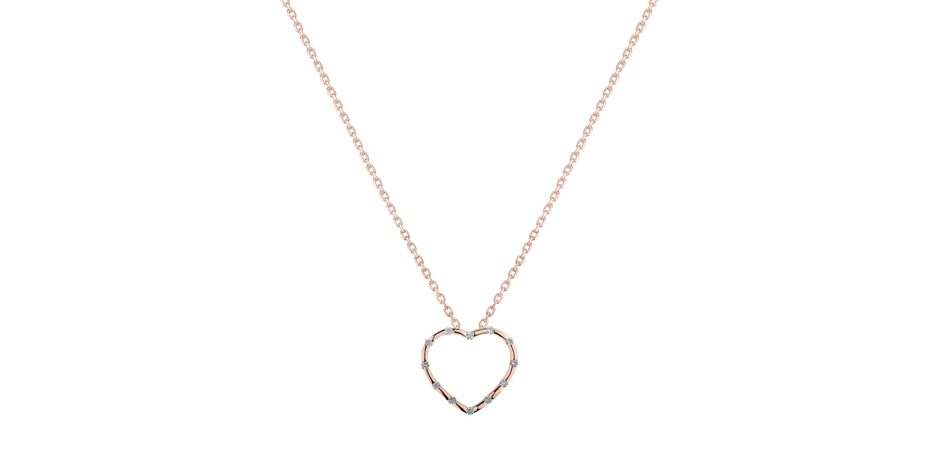 Diamond pendant Kind Heart