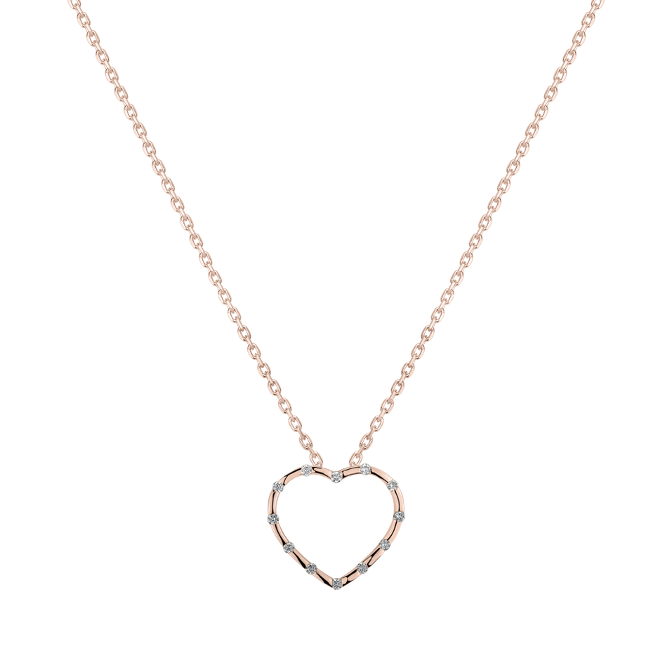 Diamond pendant Kind Heart