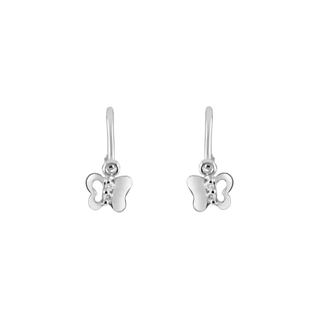 Children's diamond earrings Butterfly Symphony