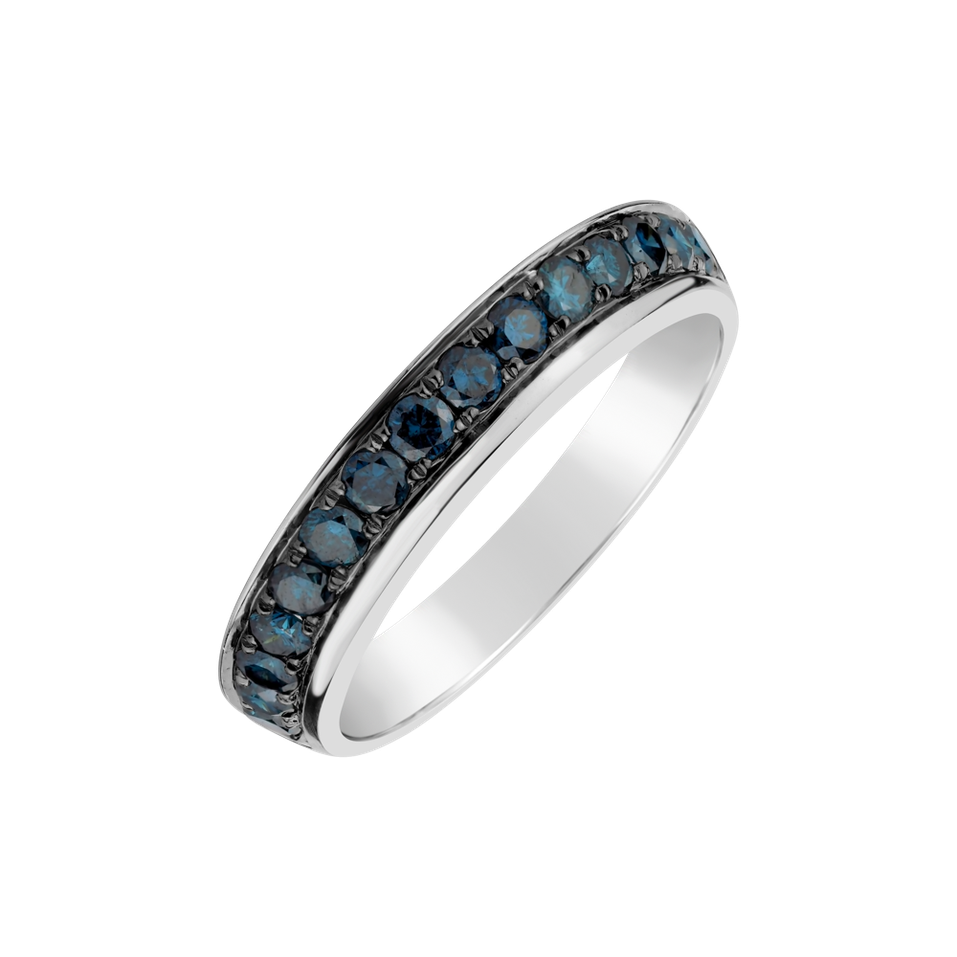 Ring with blue diamonds Cassy