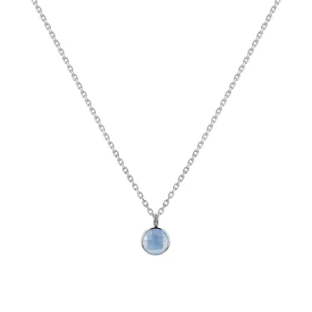 Diamond pendant with Chalcedony Nermin