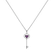 Diamond pendant with Sapphire Key to Hearth2