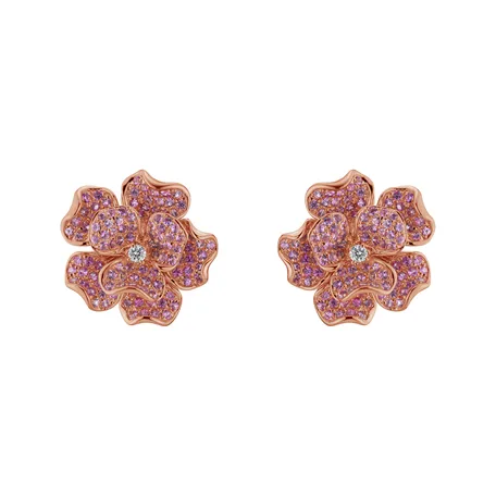 Diamond earrings and Sapphire Vogue