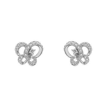 Diamond earrings Happy Butterflies