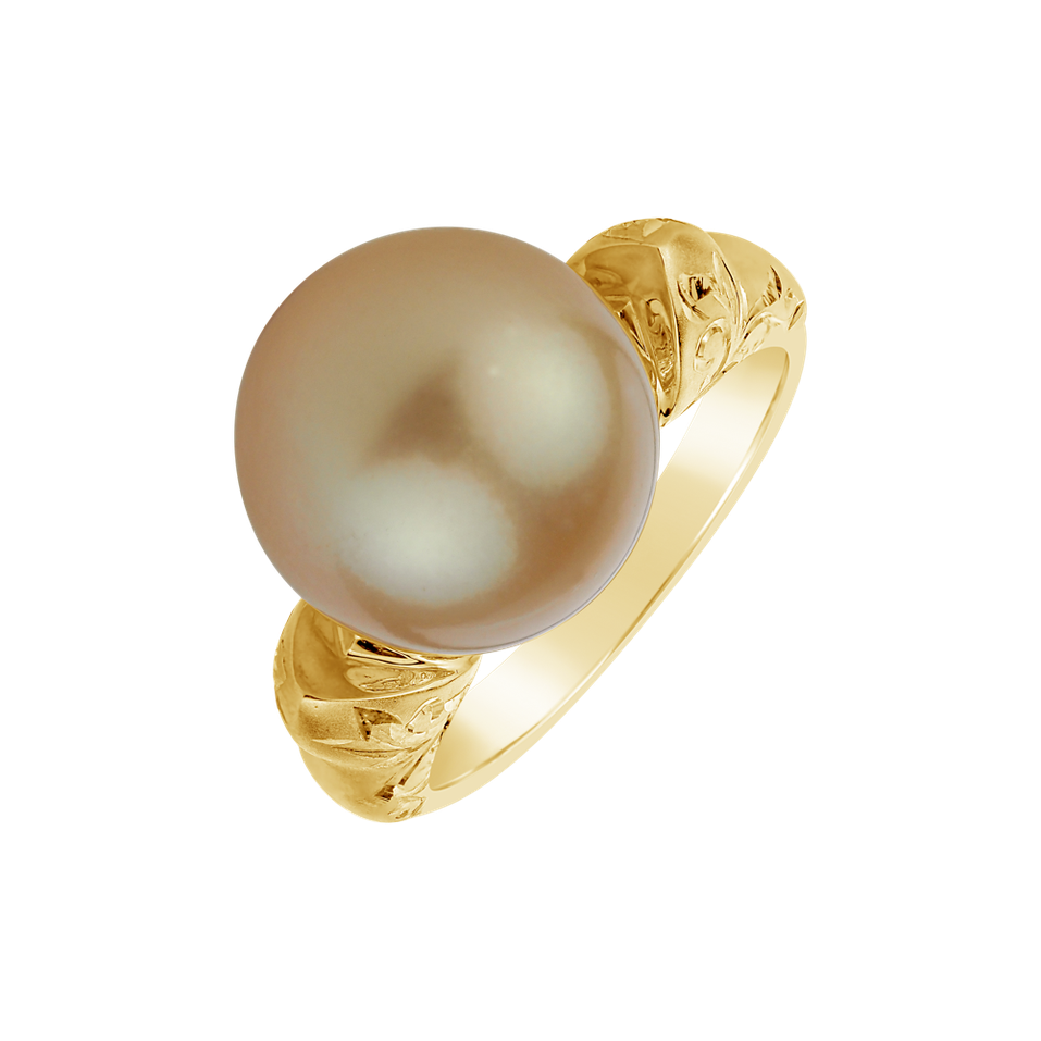 Diamond ring with Pearl Relief Effort