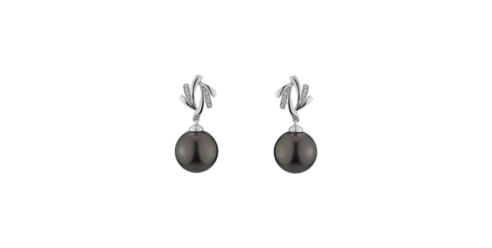 Diamond earrings with Pearl Belpherog