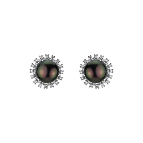 Diamond earrings with Pearl Seaside Dream