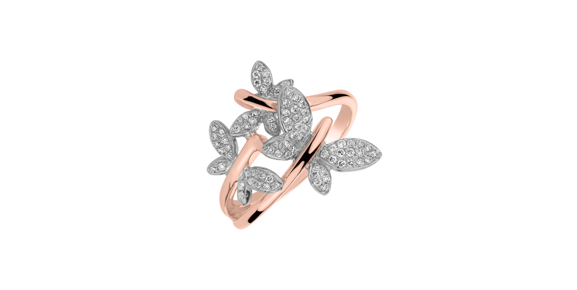 Diamond ring Butterfly Passion