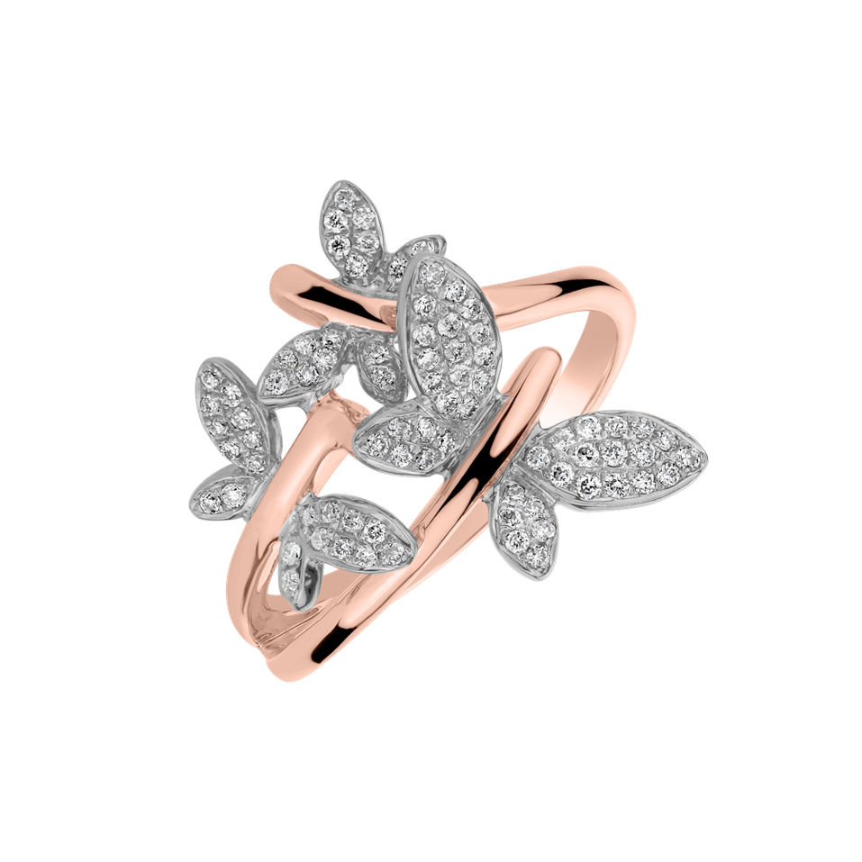 Diamond ring Butterfly Passion