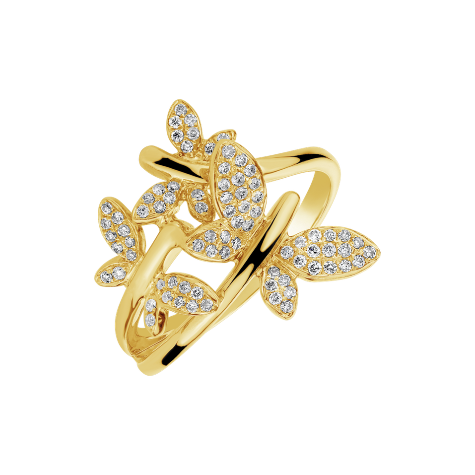 Diamond ring Butterfly Passion