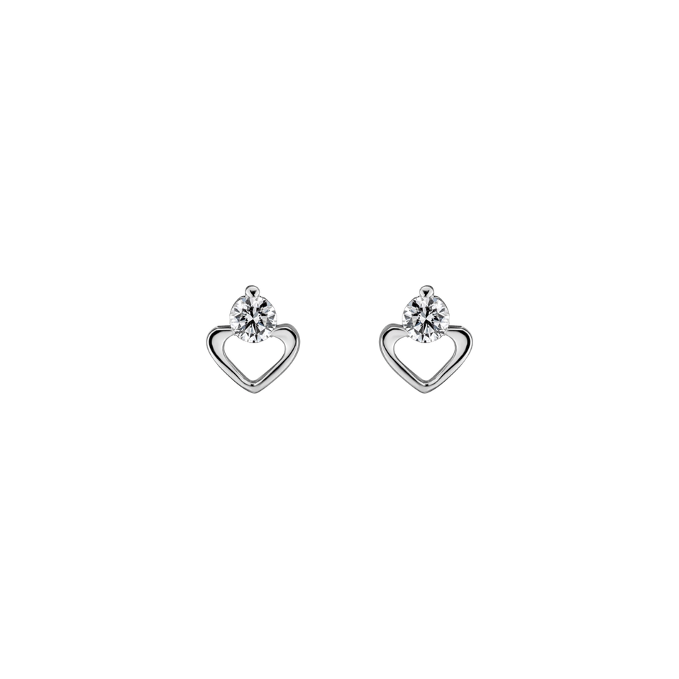 Diamond earrings Wonderful Heart