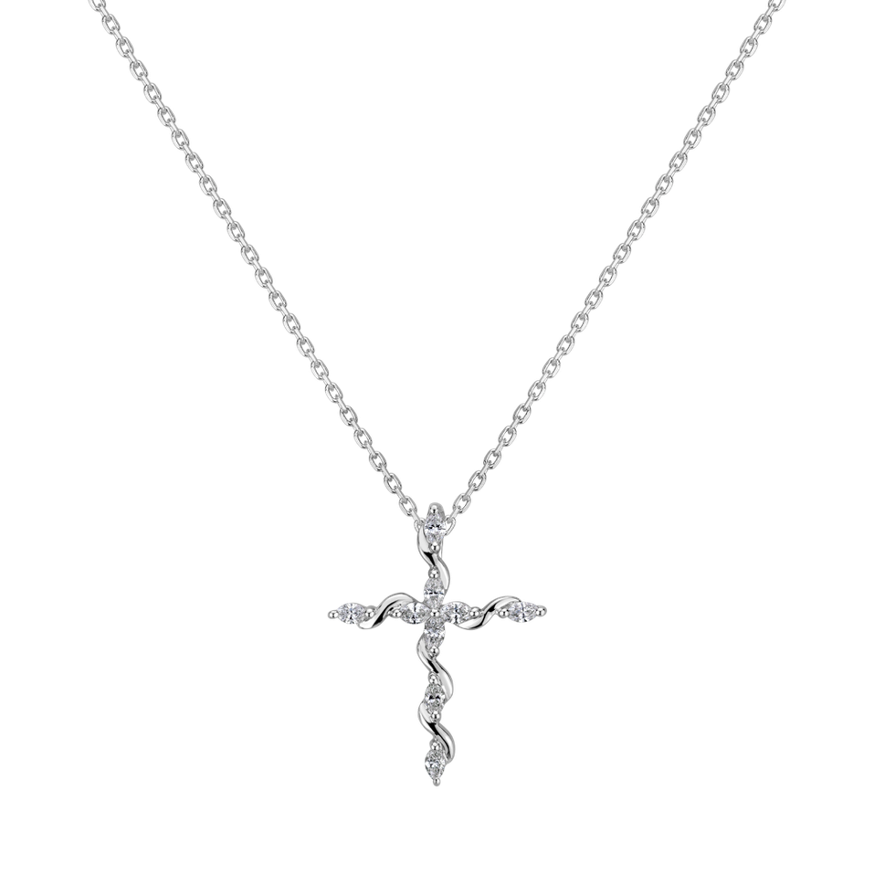 Diamond pendant Nature Cross