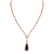 Diamond necklace with Rhodolite Dark Eminence2