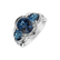 Diamond ring with Topaz Ocean Gentility2