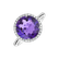 Diamond rings with Amethyst Poisson2
