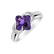 Diamond rings with Amethyst Scargil2