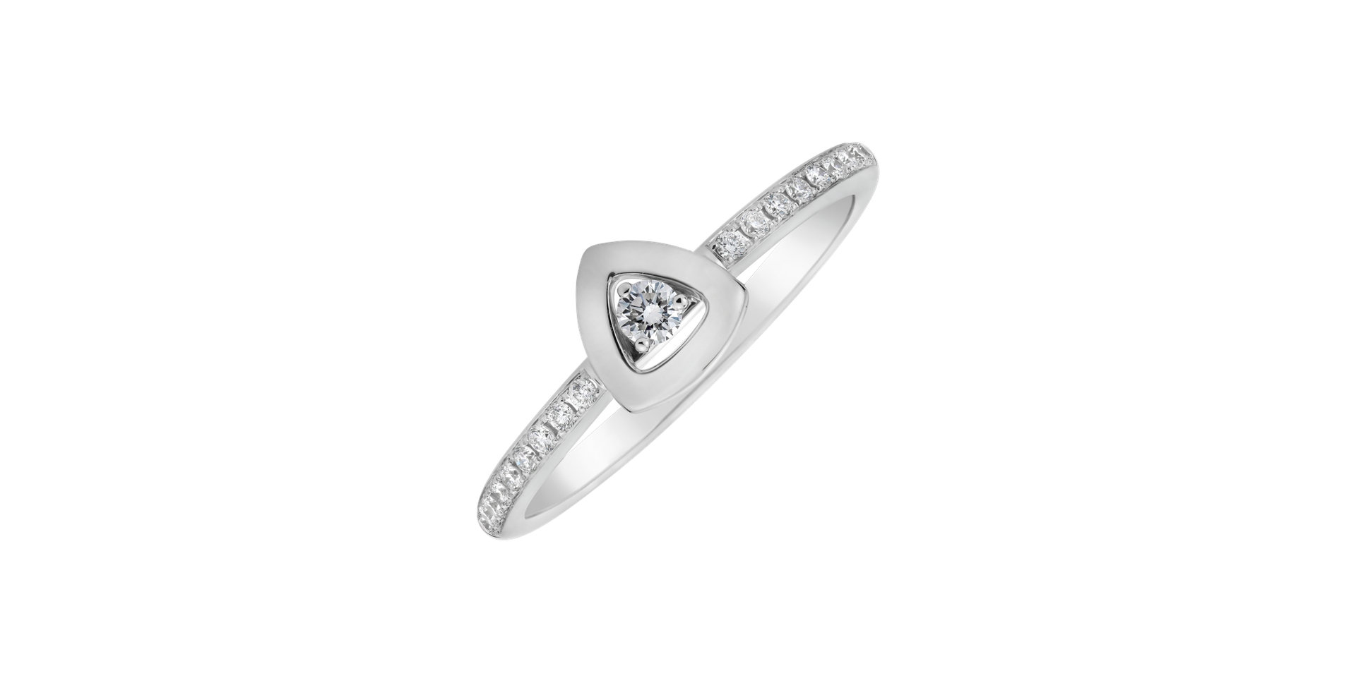 Diamond ring Passion Triangle