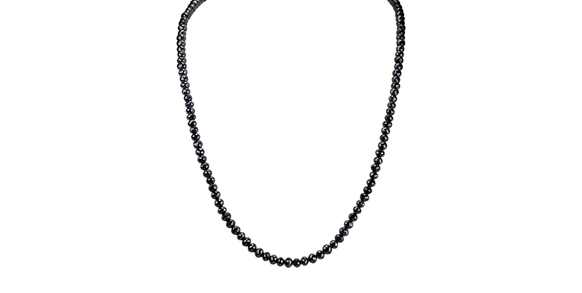 Necklace with black diamonds Moonlight Sophie