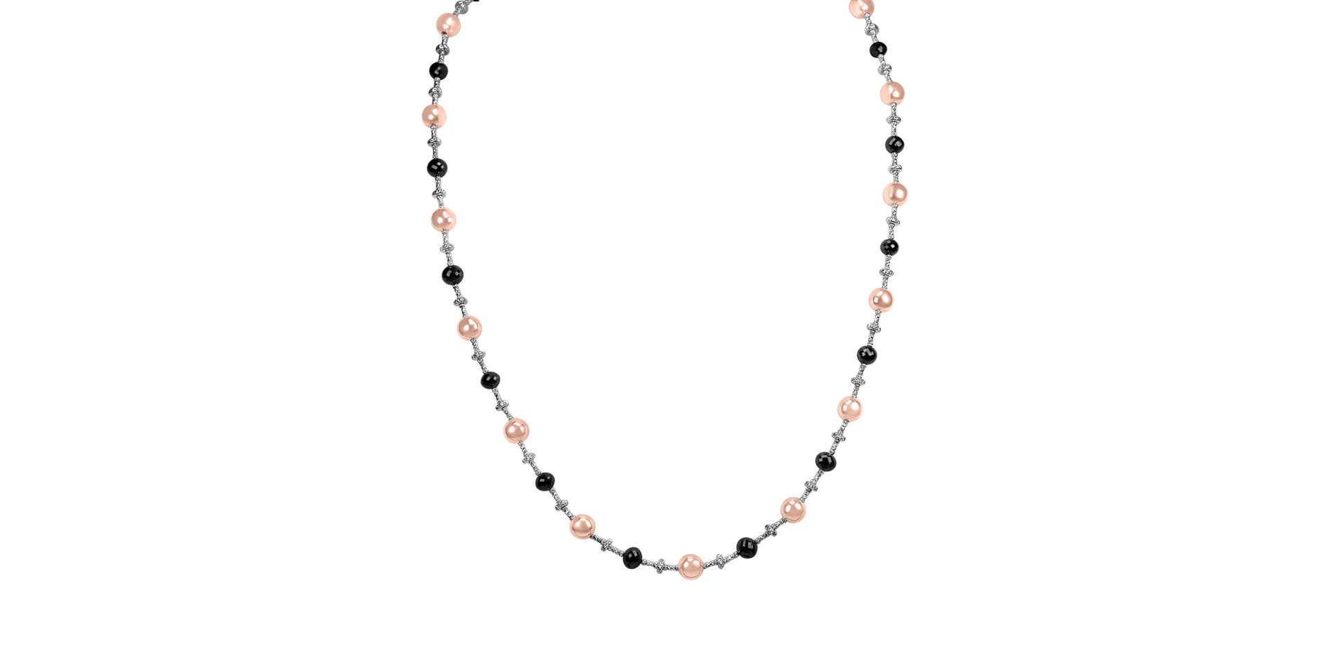 Necklace with black diamonds Glorious Marvel