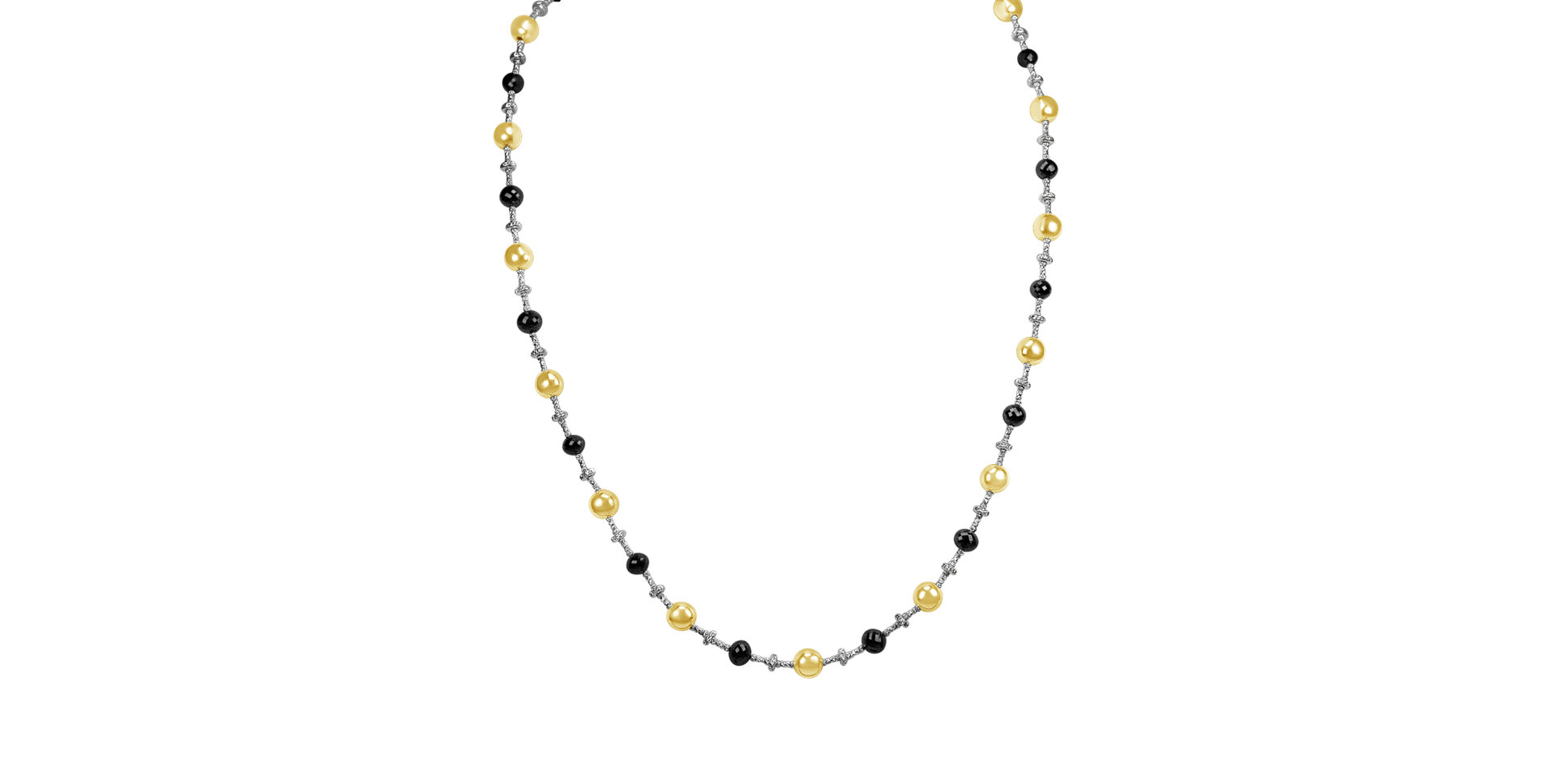 Necklace with black diamonds Glorious Marvel