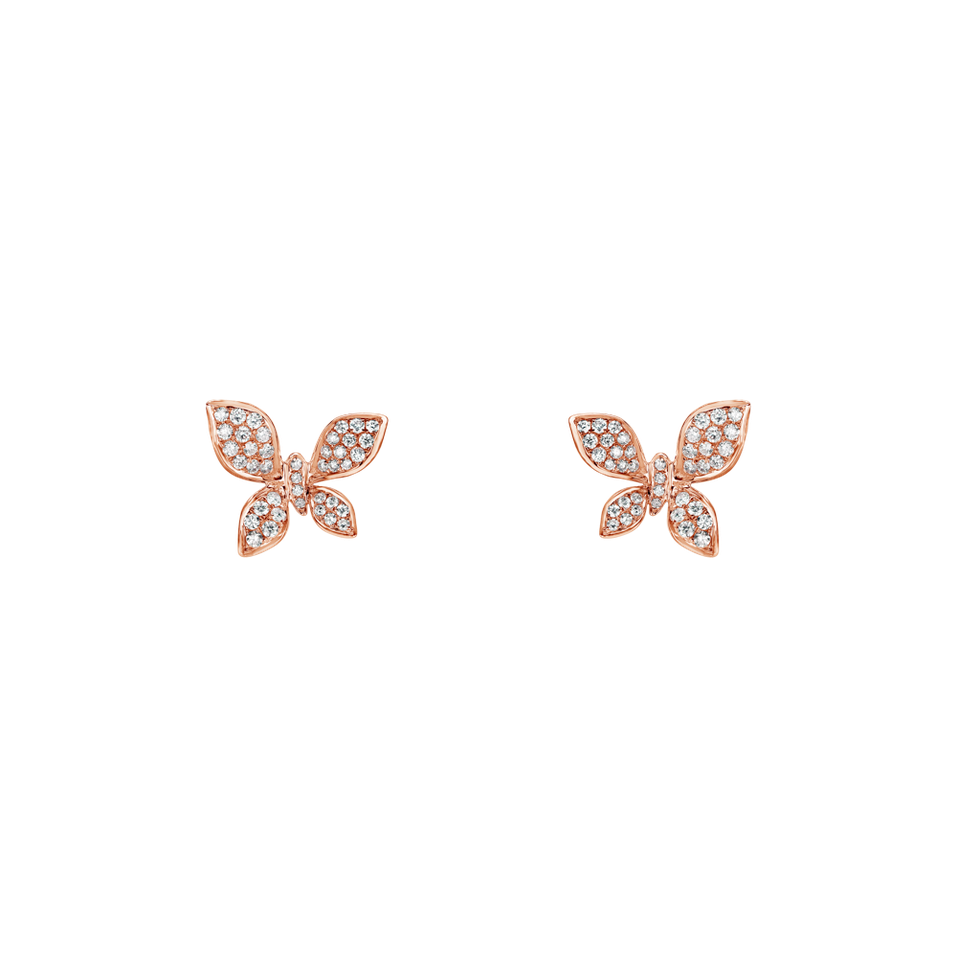 Diamond earrings Hello Butterfly