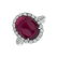 Diamond ring with Ruby Malédiction2