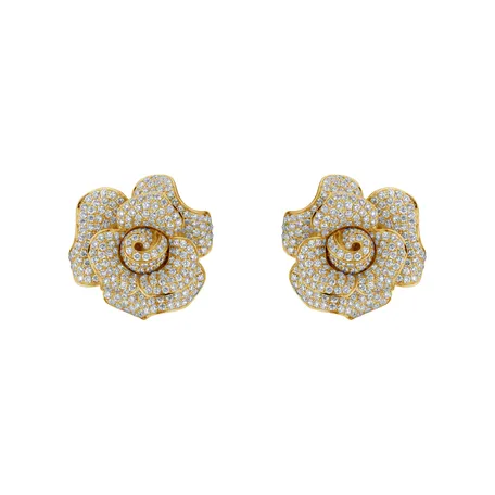 Diamond earrings Flower Treasure