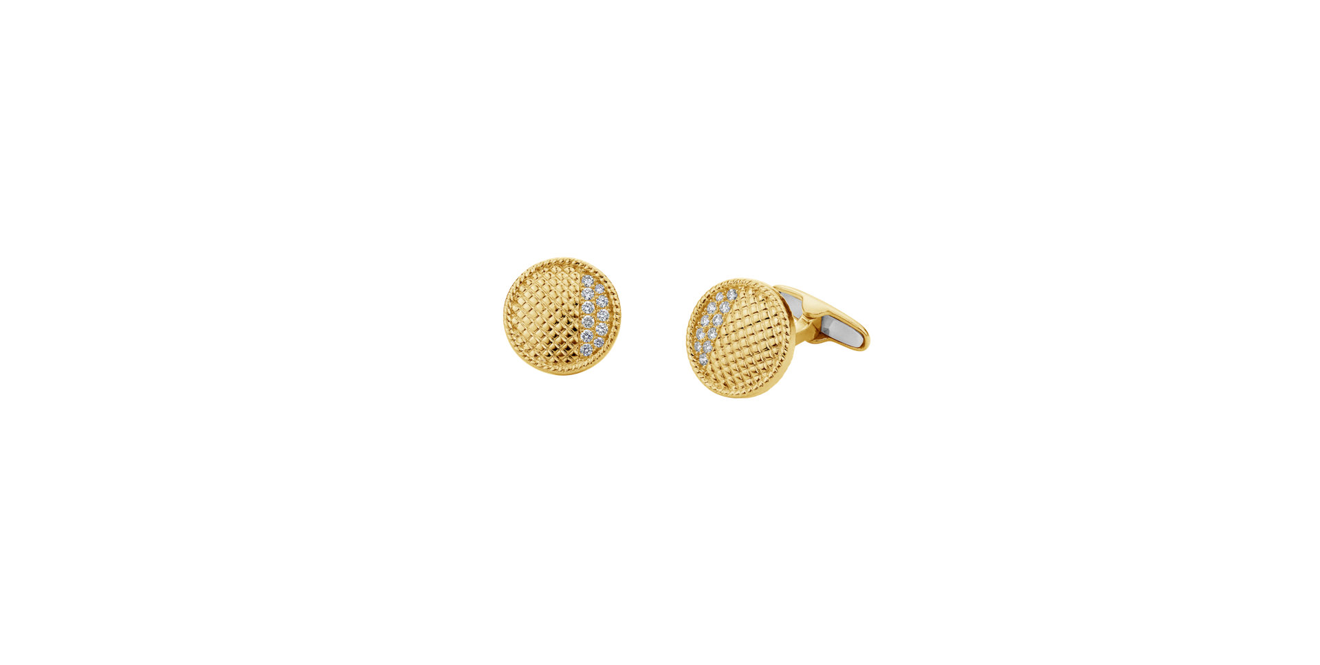 Diamond Cufflinks Golden Sun