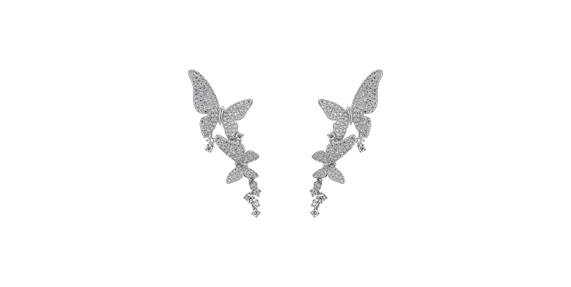 Diamond earrings Eminence of Butterfly