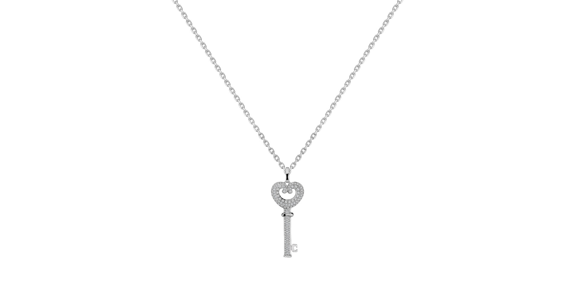 Diamond pendant Lovely Key