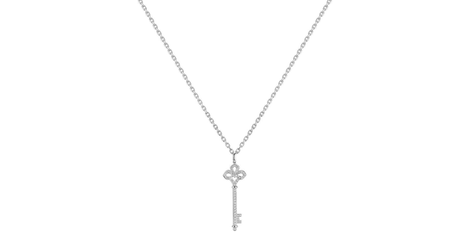 Diamond pendant Fairy Key