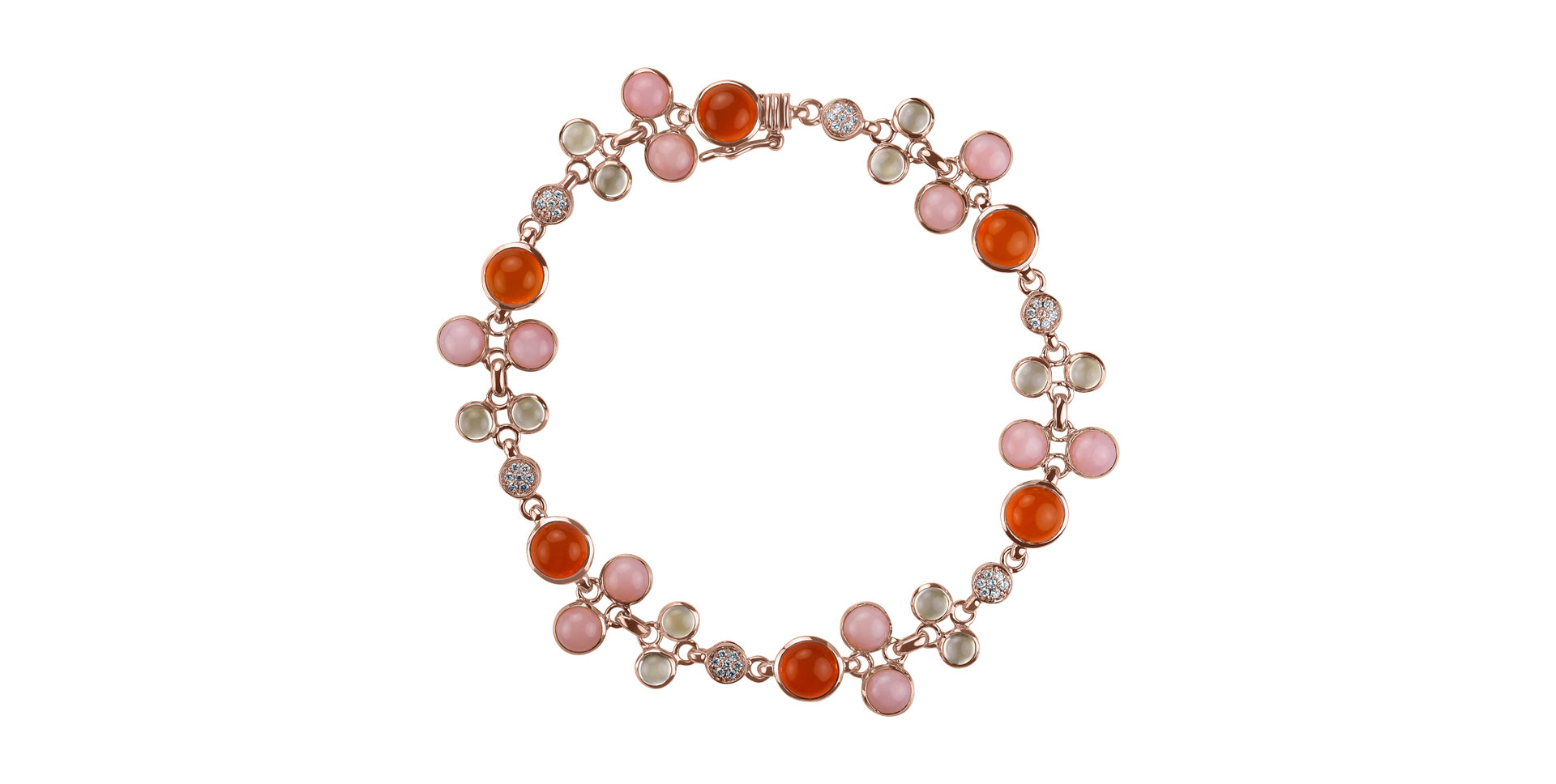 Diamond bracelet with gemstone Rainbow Tears