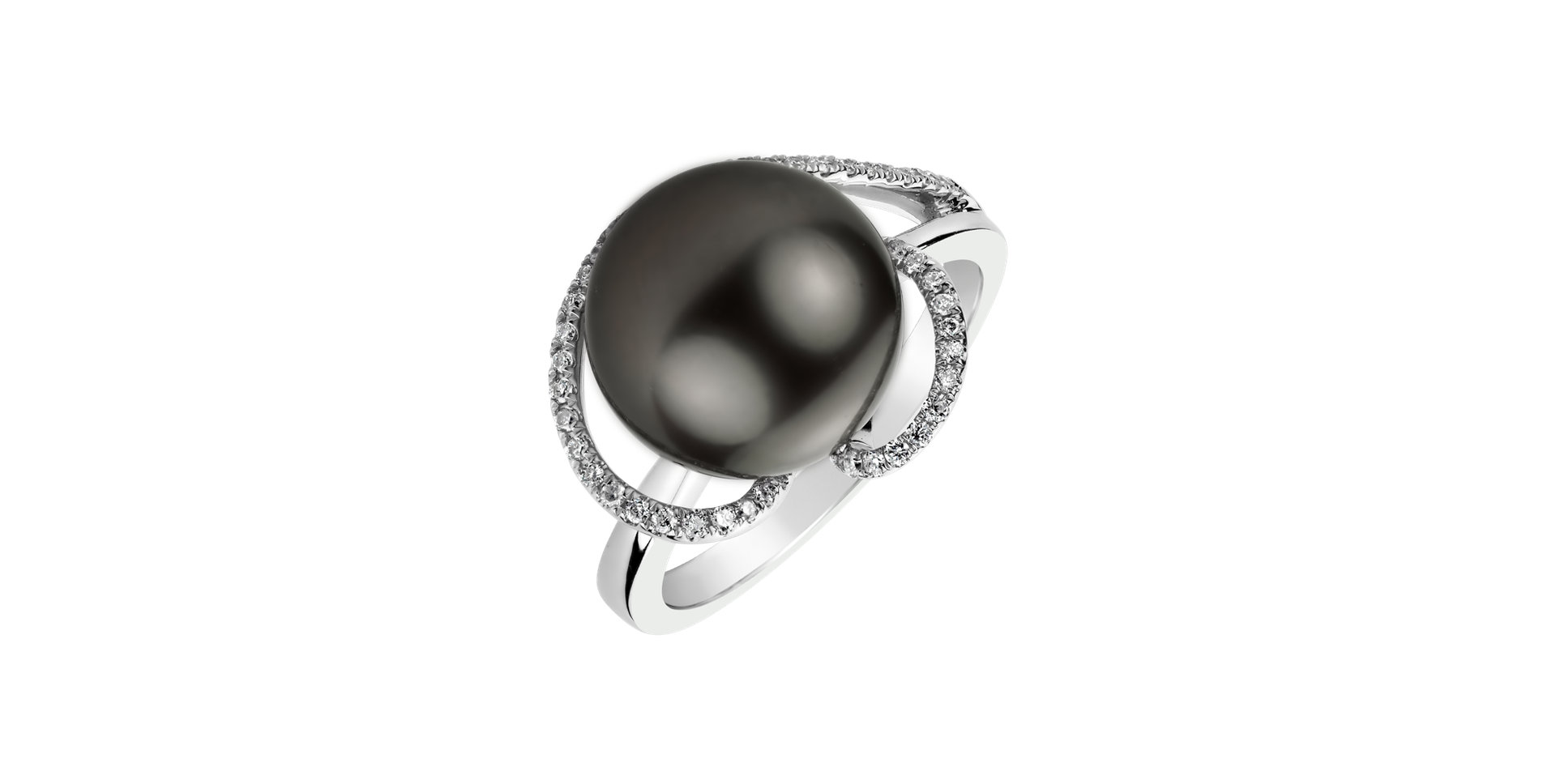 Diamond ring with Pearl Mert
