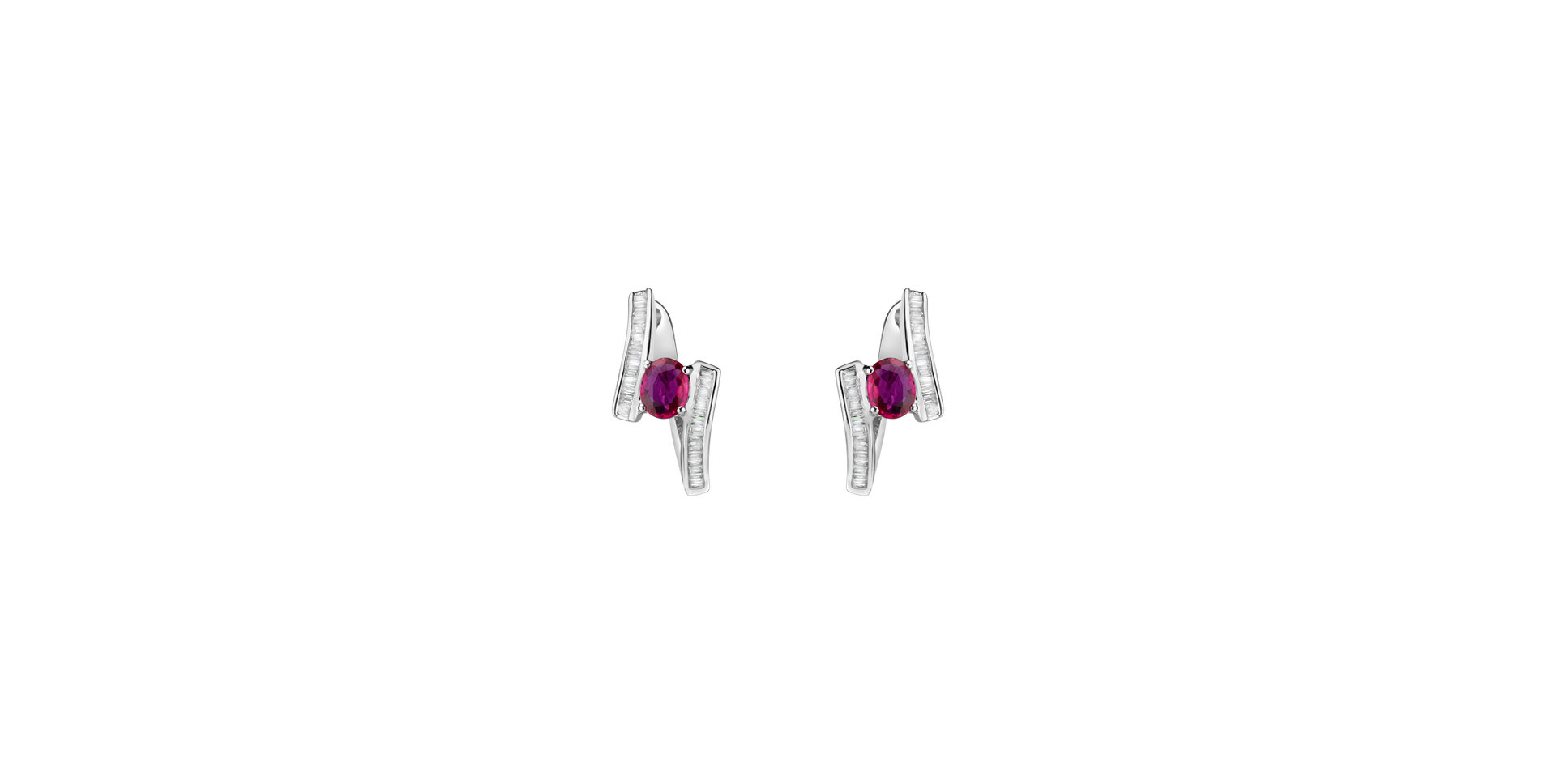 Diamond earrings with Ruby Stevens