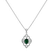 Diamond pendant with Emerald The Center of Temptation2