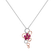 Diamond necklace with Ruby Touch of Spring1