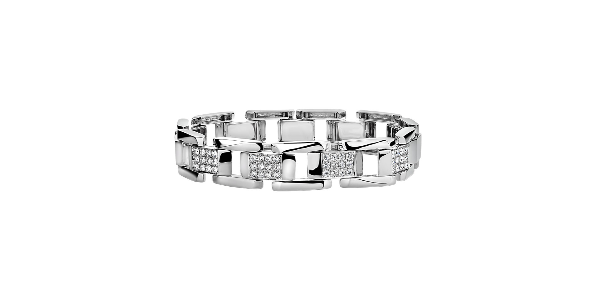 Bracelet with diamonds Shiny Buckle