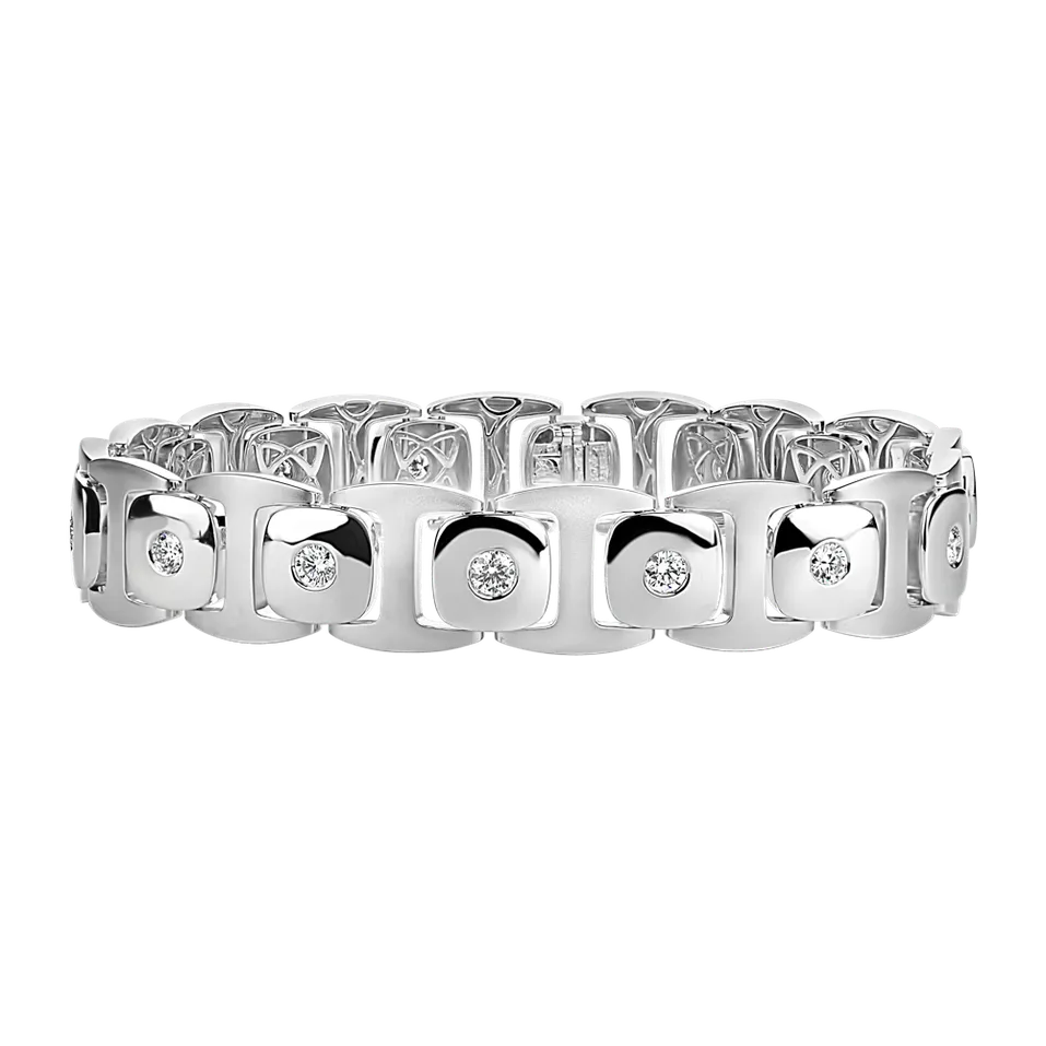 Bracelet with diamonds Golden Anchor