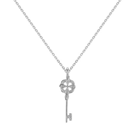 Diamond pendant Lucky Key