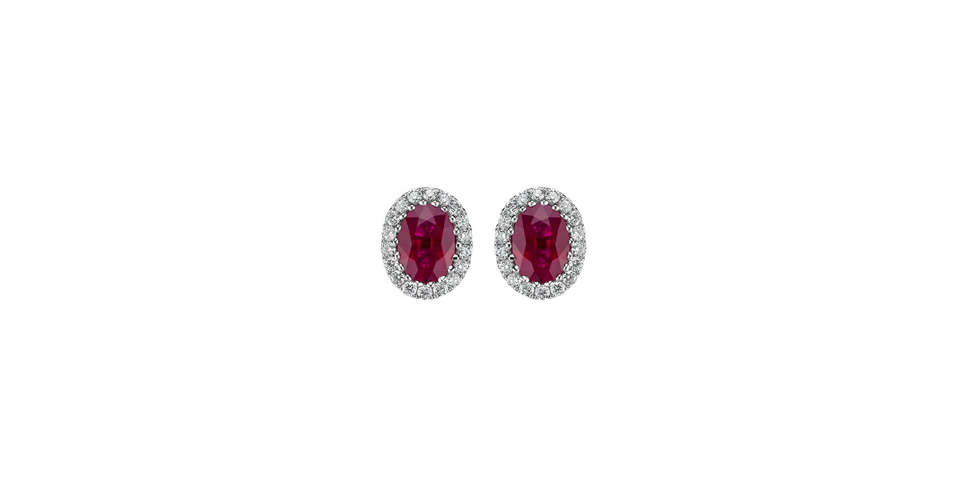 Diamond earrings with Ruby Desire Kingdom