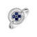Diamond ring with Sapphire Aadrita2