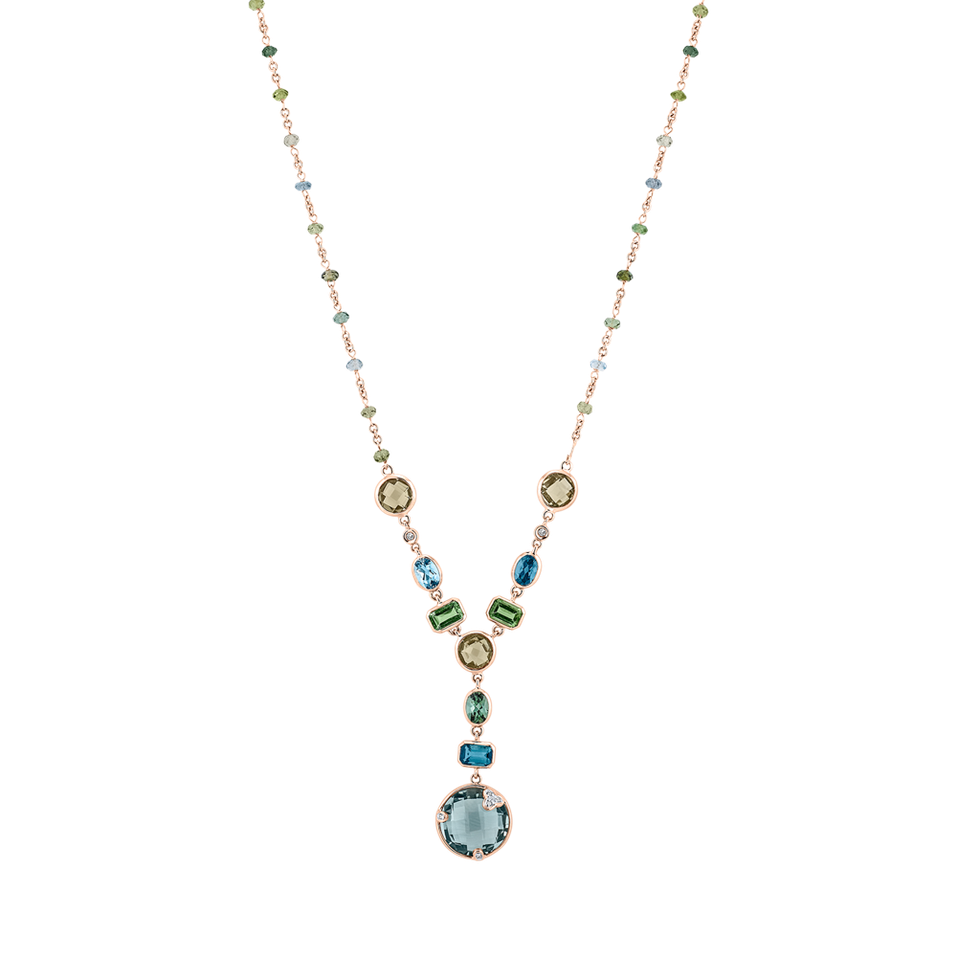 Necklace with Amethyst and Tourmalíne Seraph Treasure